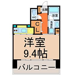 CASTELLOASSO ワンルームの間取図画像
