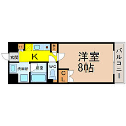 ガーデンハイツマルタカ2 1Kの間取図画像