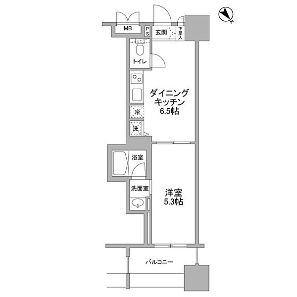 パークフラッツ横濱公園 0503｜神奈川県横浜市中区扇町1丁目(賃貸マンション1R・5階・32.29㎡)の写真 その2