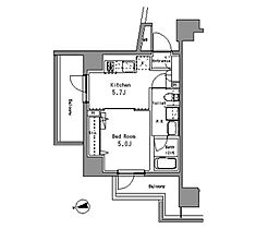 パークアクシス亀戸中央公園 1301 ｜ 東京都江東区亀戸7丁目30-18（賃貸マンション1DK・13階・29.04㎡） その2