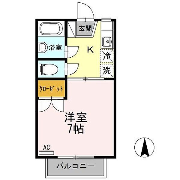 香川県高松市屋島西町(賃貸アパート1K・2階・23.40㎡)の写真 その4