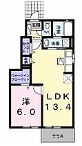 香川県高松市太田上町（賃貸アパート1LDK・1階・45.47㎡） その2