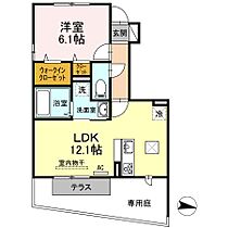 香川県綾歌郡宇多津町大字東分（賃貸アパート1LDK・1階・44.09㎡） その2