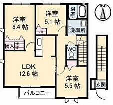 香川県高松市檀紙町（賃貸アパート3LDK・2階・73.47㎡） その2