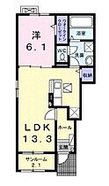 香川県高松市郷東町（賃貸アパート1LDK・1階・50.01㎡） その2