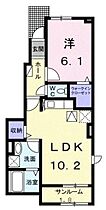 香川県木田郡三木町大字平木（賃貸アパート1LDK・1階・44.02㎡） その2