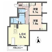 香川県高松市花ノ宮町３丁目（賃貸マンション2LDK・3階・63.29㎡） その2