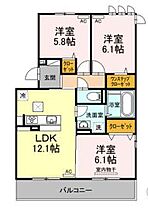 香川県高松市香西西町（賃貸アパート3LDK・2階・67.53㎡） その2