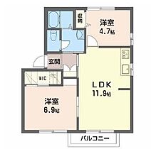 香川県高松市由良町（賃貸アパート2LDK・2階・50.78㎡） その2