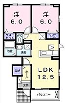 香川県高松市六条町（賃貸アパート2LDK・1階・55.23㎡） その1