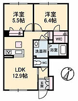 香川県丸亀市中府町５丁目（賃貸アパート2LDK・1階・55.85㎡） その2