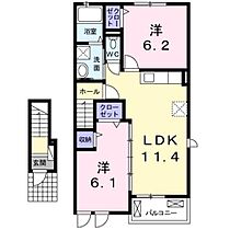 香川県高松市檀紙町（賃貸アパート2LDK・2階・55.85㎡） その2