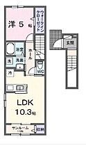 香川県高松市松島町３丁目（賃貸アパート1LDK・2階・44.28㎡） その2