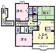 香川県丸亀市飯野町東分（賃貸アパート3LDK・2階・70.68㎡） その2