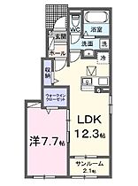 香川県高松市仏生山町甲（賃貸アパート1LDK・1階・50.14㎡） その2