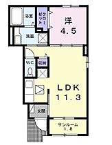 香川県丸亀市土器町西１丁目（賃貸アパート1LDK・1階・40.03㎡） その2