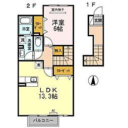 間取図画像 1LDK