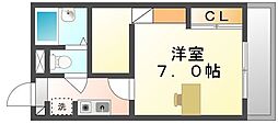 レオパレスシャルム瀬戸 1Kの間取図画像