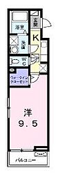 グローヴ・ガーデン10 1Kの間取図画像