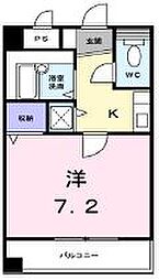 ジャンレジダンスM 1Kの間取図画像