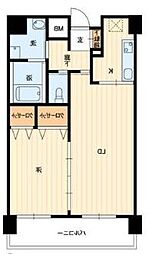 アルファレガロ栗林 1LDKの間取図画像