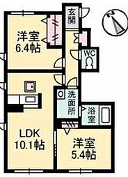 Witchgarden 2LDKの間取図画像