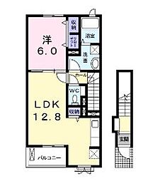 カーサ・ドマーニ 1LDKの間取図画像