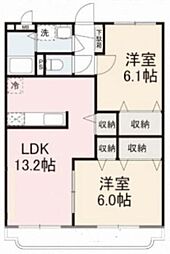 FruitfulA 2LDKの間取図画像