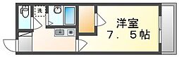 レオパレスドリーム坂出 1Kの間取図画像