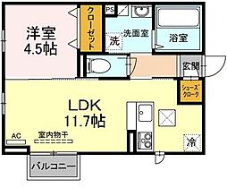 Nagomi 1LDKの間取図画像