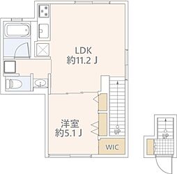 GRANDUO代沢3 1LDKの間取図画像