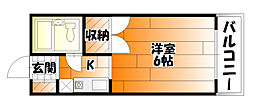 STUDIO長束 ワンルームの間取図画像