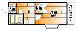 間取図画像 1K