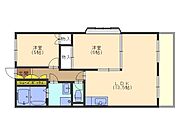 反転です.出窓はありません。中部屋です。