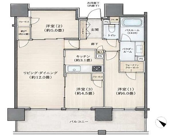 間取りを拡大表示