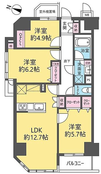 間取りを拡大表示