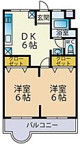 サニング本町 402 ｜ 千葉県千葉市中央区本町２丁目3-2（賃貸マンション2DK・4階・42.00㎡） その2