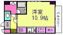 K-16 6階ワンルームの間取り