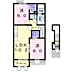 間取り：サンルーム付き２ＬＤＫの間取りです◆