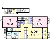 イリーデ  ｜ 京都府京丹後市峰山町長岡（賃貸アパート2LDK・2階・60.27㎡） その2