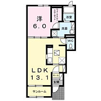 プランドールＩ  ｜ 兵庫県朝来市和田山町玉置（賃貸アパート1LDK・1階・48.27㎡） その2