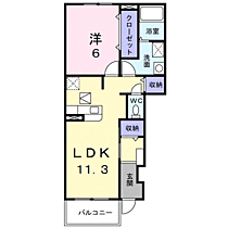 チェリー ブローテ 常  ｜ 京都府舞鶴市字常（賃貸アパート1LDK・1階・44.18㎡） その2