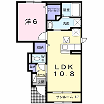 リベルラ コッコ　Ａ  ｜ 兵庫県豊岡市一日市（賃貸アパート1LDK・1階・44.74㎡） その2