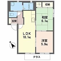 メゾン ニューアイリス　Ａ  ｜ 京都府福知山市緑ヶ丘町（賃貸アパート2LDK・1階・50.00㎡） その2