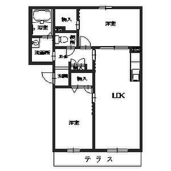 メゾン ・ ド ・ エムズ ｜京都府福知山市篠尾新町１丁目(賃貸マンション2LDK・1階・56.90㎡)の写真 その2