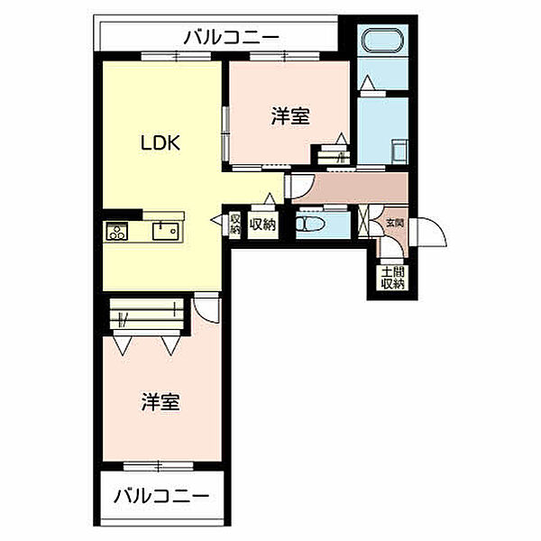 シャーメゾン  雅 ｜京都府舞鶴市字福来(賃貸マンション2LDK・3階・63.45㎡)の写真 その2