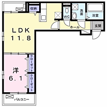 ロワ ・ レーヌ  ｜ 京都府福知山市字鋳物師（賃貸アパート1LDK・2階・45.80㎡） その2