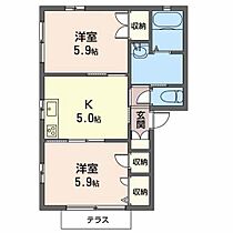 グリーンヒルズ  ｜ 京都府舞鶴市字朝代（賃貸アパート2K・1階・42.00㎡） その2