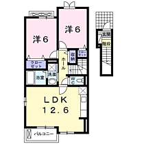 サンシャイン　II  ｜ 京都府福知山市石原３丁目（賃貸アパート2LDK・2階・59.03㎡） その2