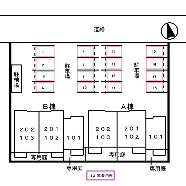 フレイム　Ｂ ｜京都府舞鶴市田中町(賃貸アパート2DK・2階・51.67㎡)の写真 その18